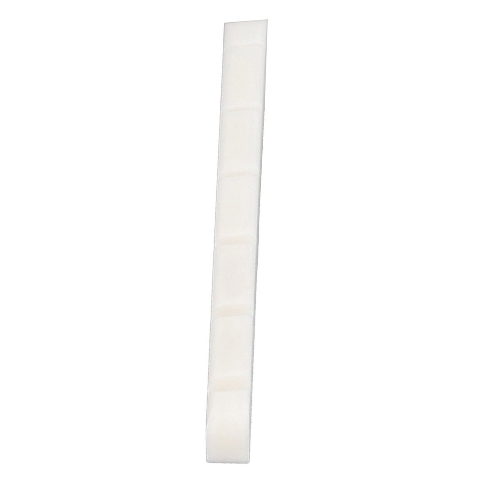 3Pcs 6 String Guitar Nut Flat Bottom Slotted Bone Guitar Nut Replacement For