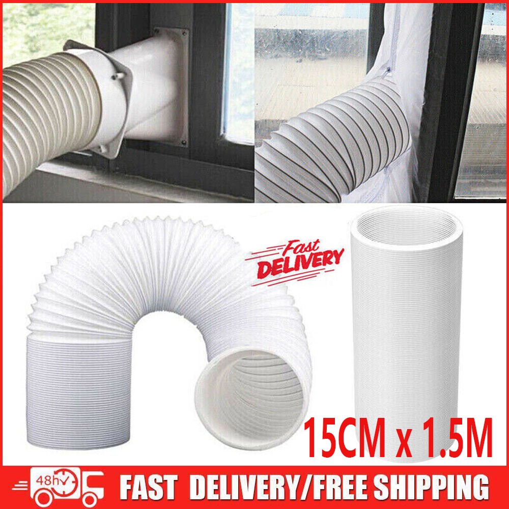 150MM Portable Air Conditioner Exhaust Hose Flexible Vent Pipe Tube Duct Outlet
