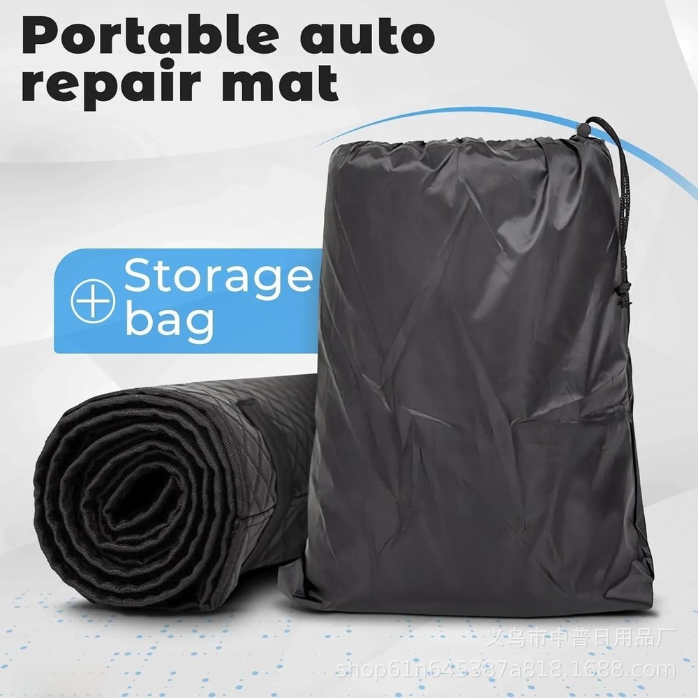 Compact 58" Rolling Mechanics Pad for Comfortable Car Repairs on Any Surface