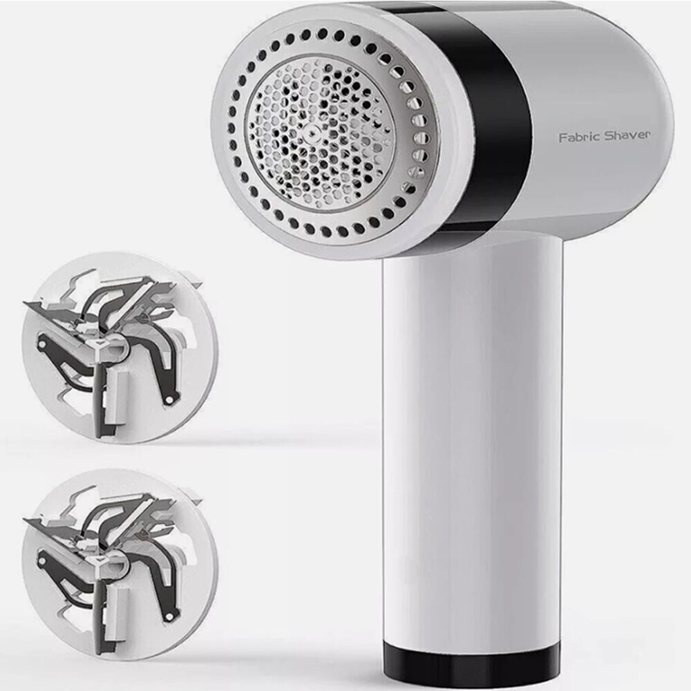 2Pcs Sonic Lint Remover Fabric Shaver Handheld Device wi/ Pull Out Lint Roller