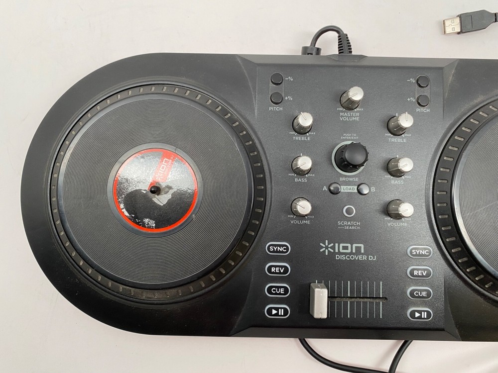 Ion Discover DJ Computer System Dual Turntable USB Controller