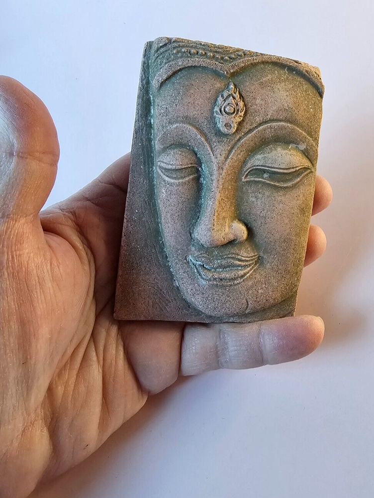 Buddha Ceramic/Clay Art Tile 4x2.75"