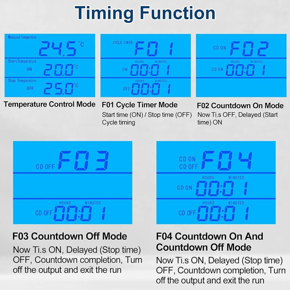 LCD Digital Plug in Thermostat Timer Switch Socket Temperature Controller Switch