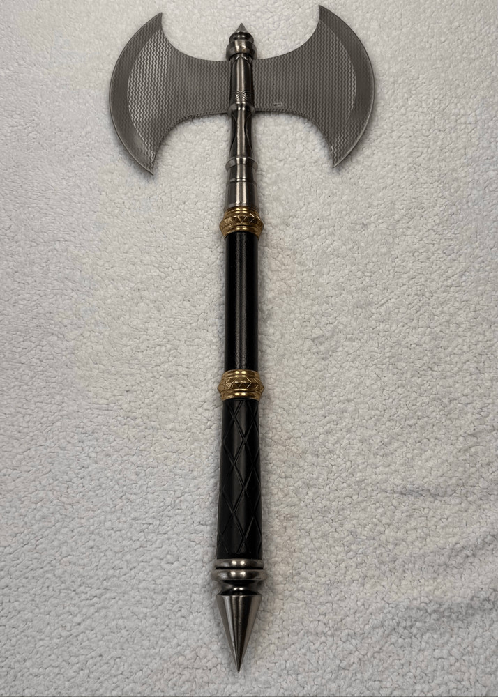 Double Blade Medieval Fantasy Fighting Axe