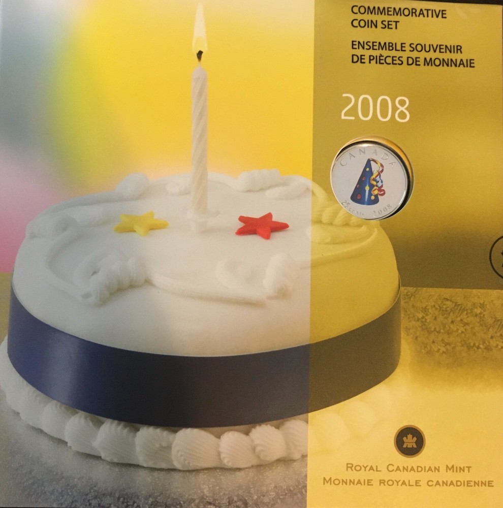 2008 HAPPY BIRTHDAY COMMEMORATIVE 7 PIECE COIN SET