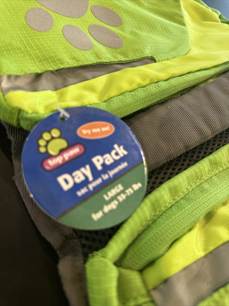 Top Paw Day Pack For Dog Size large
