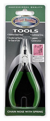 Bead Buddy Chain Nose Pliers with Spring