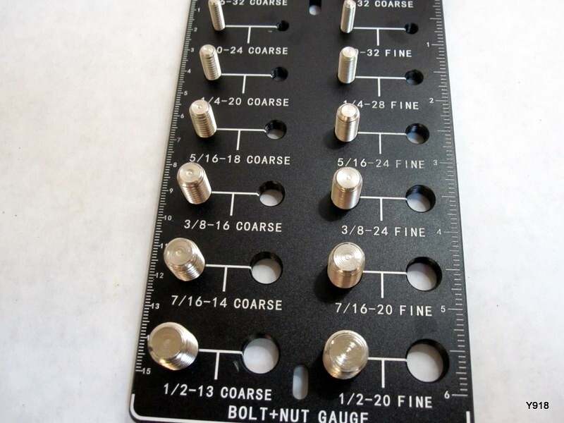 Nut and Bolt Thread Checker 14 Standard Size Thread Identifier Gauge