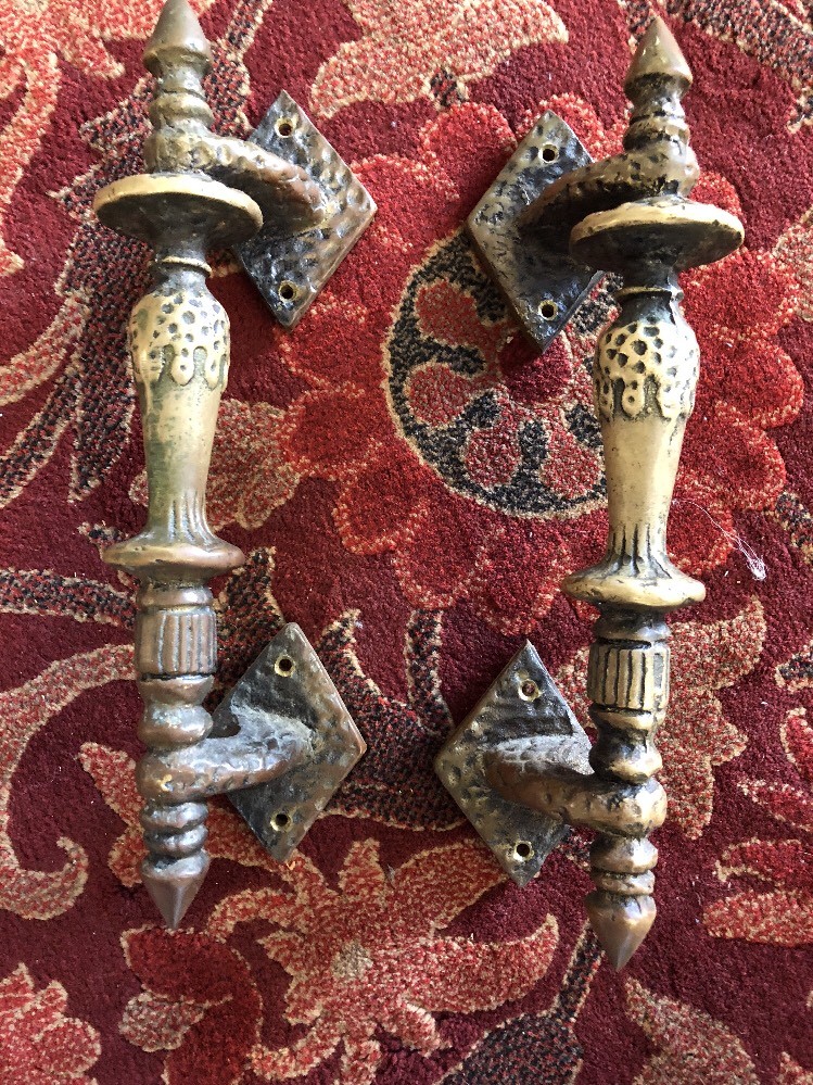 Old Spanish Revival Style Door Pulls