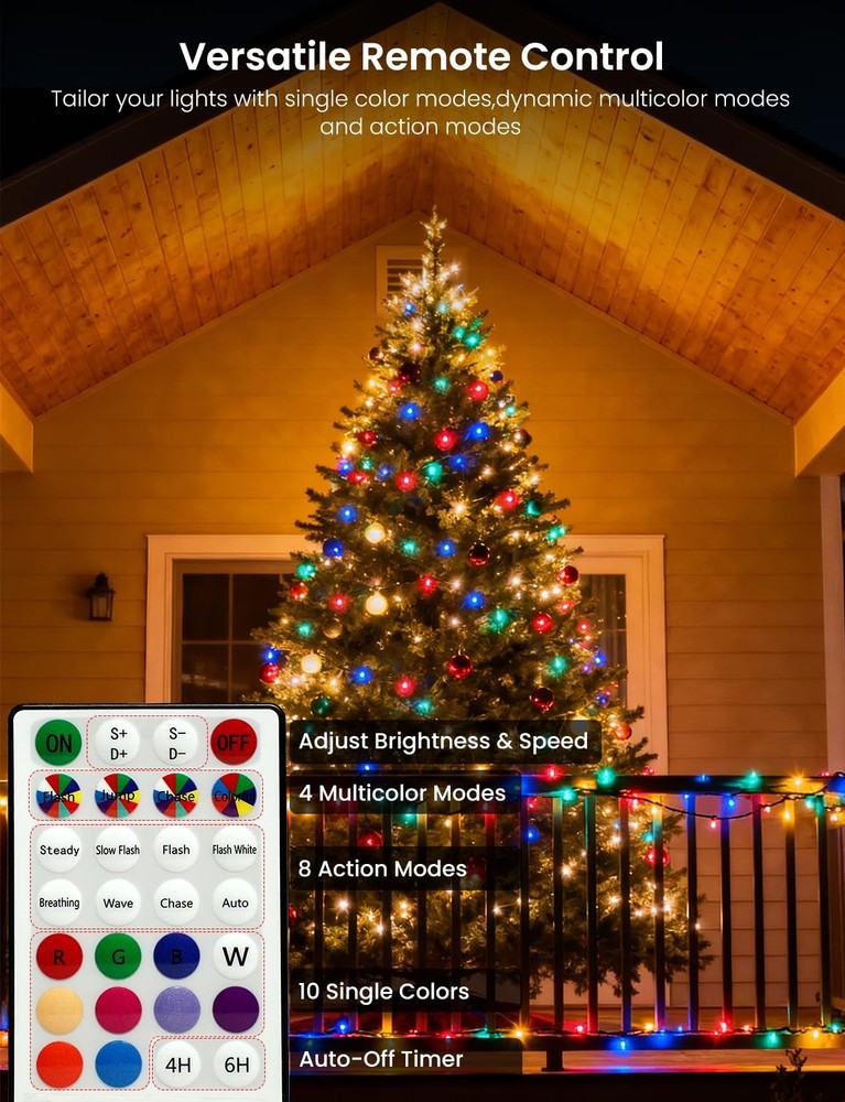 Fairy Lights 9.8FT 120LED, Battery Operated Firecracker Cluster String Lights...
