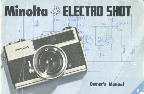 Minolta Electro Shot Instruction Manual Original