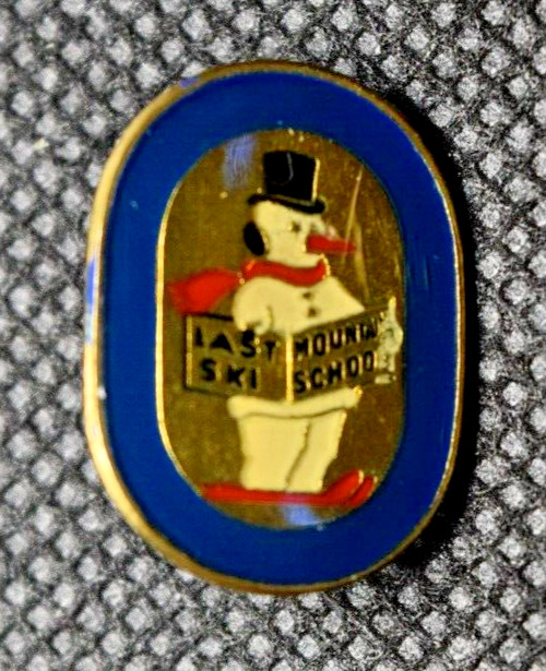 Last Mountain Ski School Snowman Ski Pin