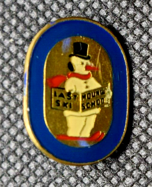Last Mountain Ski School Snowman Ski Pin