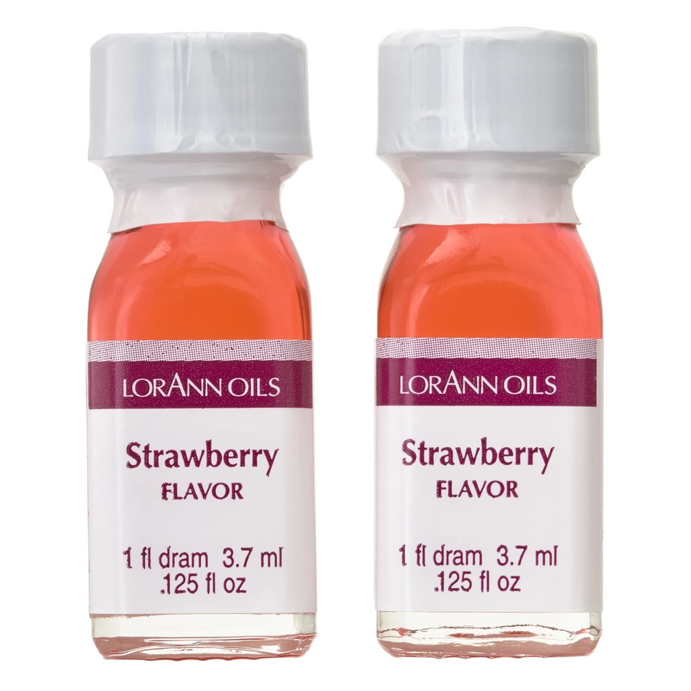 SM Lorann Oils Strawberry Flavor 1 Dram - 2 Pack