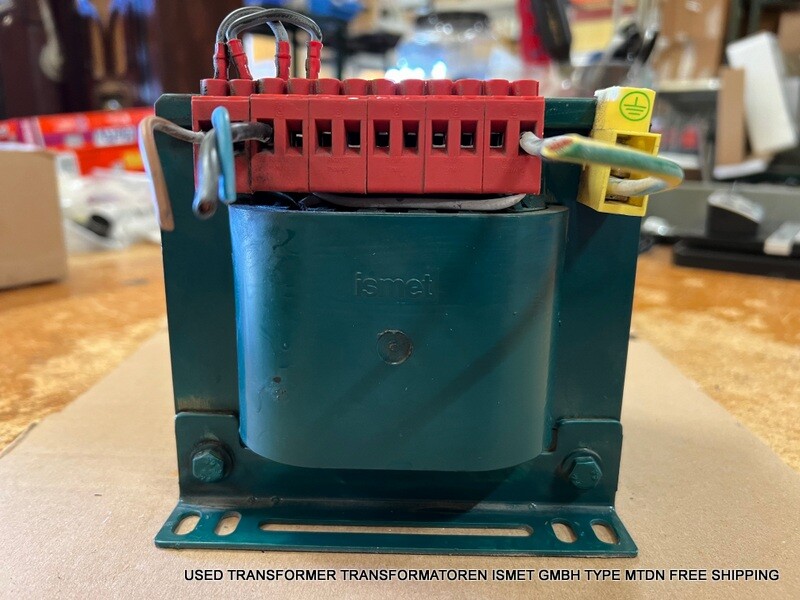USED TRANSFORMER TRANSFORMATOREN ISMET GMBH TYPE MTDN FREE SHIPPING