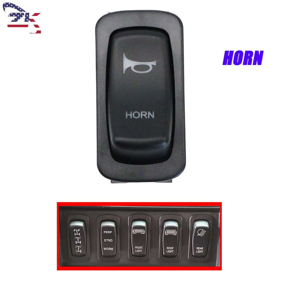 On/Off Dash Switch- HORN - Blue LED For 2018 - 2025 Polaris Ranger XP 1000
