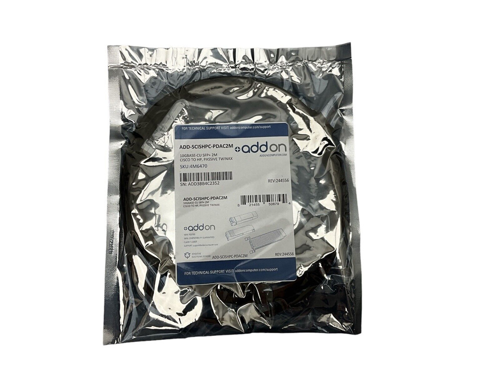 ADDON  10GBASE-CU SPF+ 2M CISCO TO HP, PASSIVE TWINAX