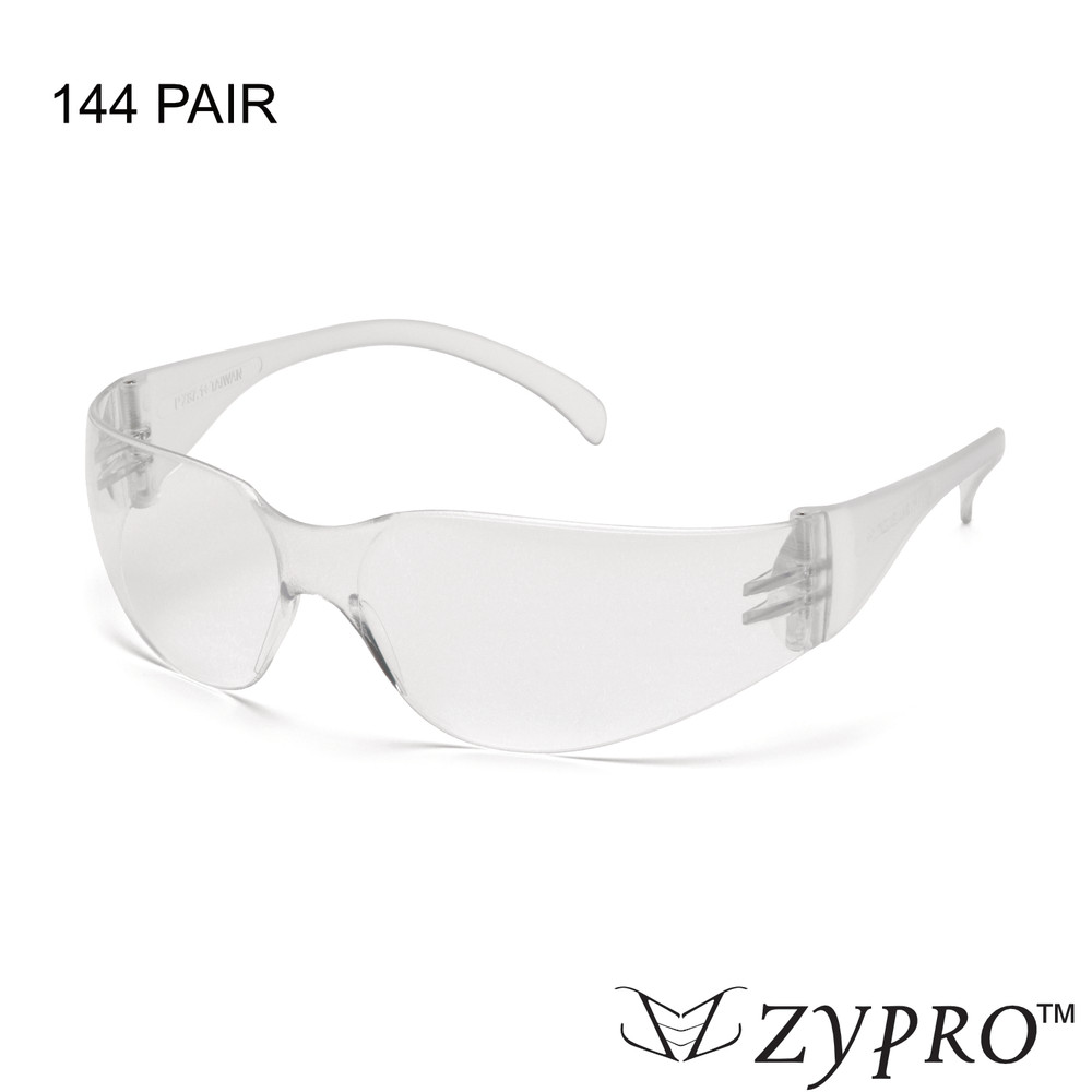 144 PAIR PACK Protective Safety Glasses Clear Work UV400 Z87+