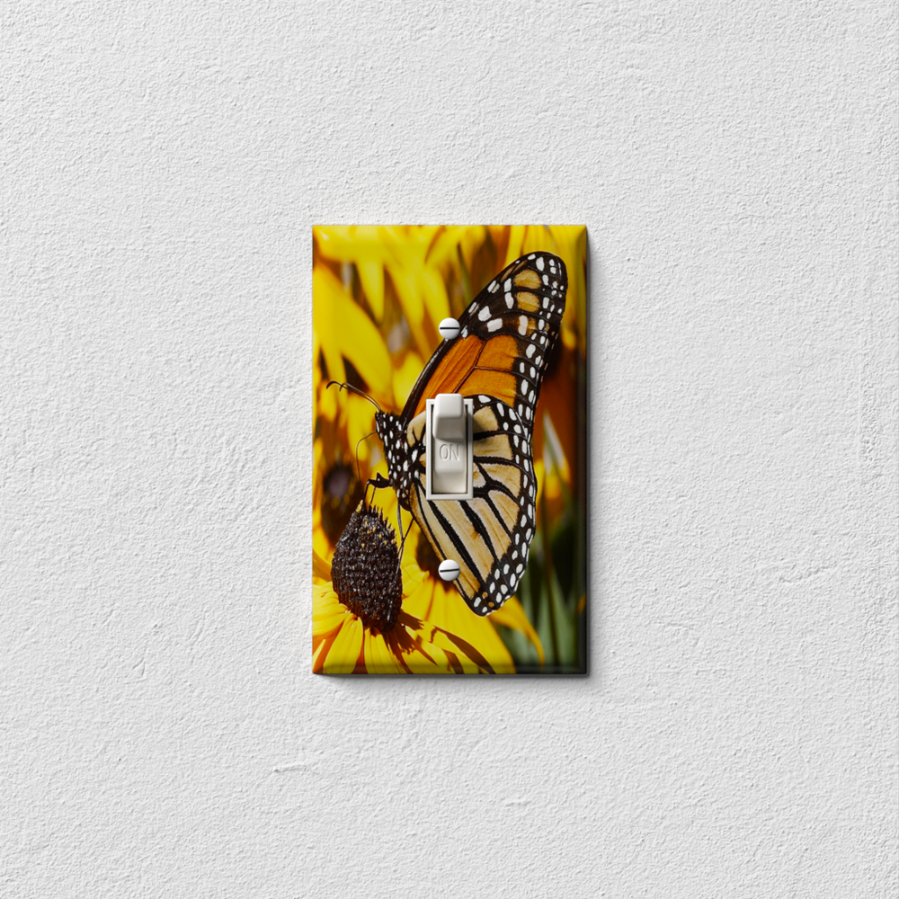 SnazzySwitch Monarch Decorative Light Switch Plate Cover