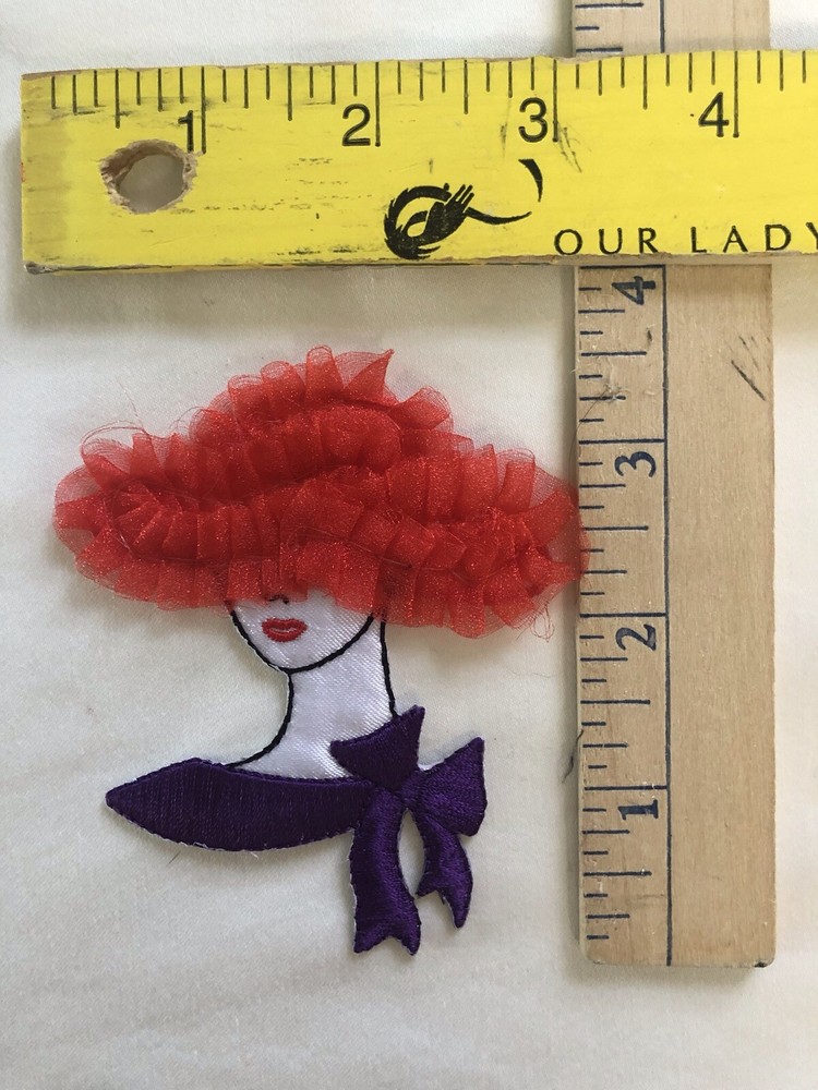Iron on Red Hat Lady Applique’