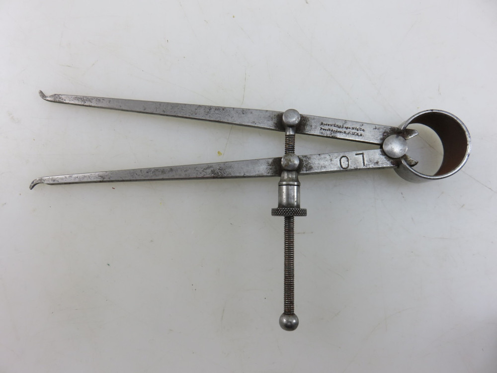 Brown & Sharpe Spring Type Inside Caliper 5.5" Flat Legs Split Nut Vintage USA