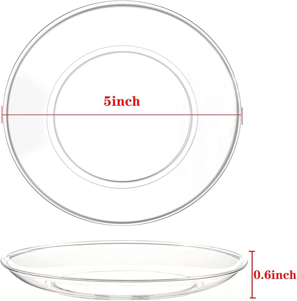 Disposable Clear Plates 5 Inch Plastic Dert Plates Wedding Cake