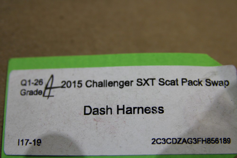 2017 Mopar Dodge Challenger Instrument Dash Panel Wiring Harness 68304941AC OEM