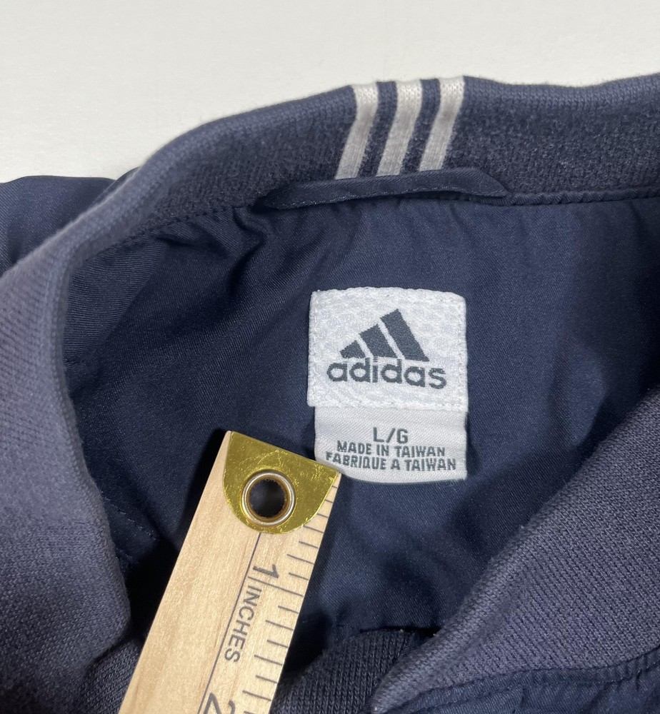 Adidas Pullover Jacket Mens Large Navy Red Climashell Wind Golf Windbreaker