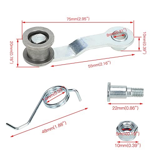 Chain Adjuster Tensioner with Roller Spring for Razor E300 Series E300S E325