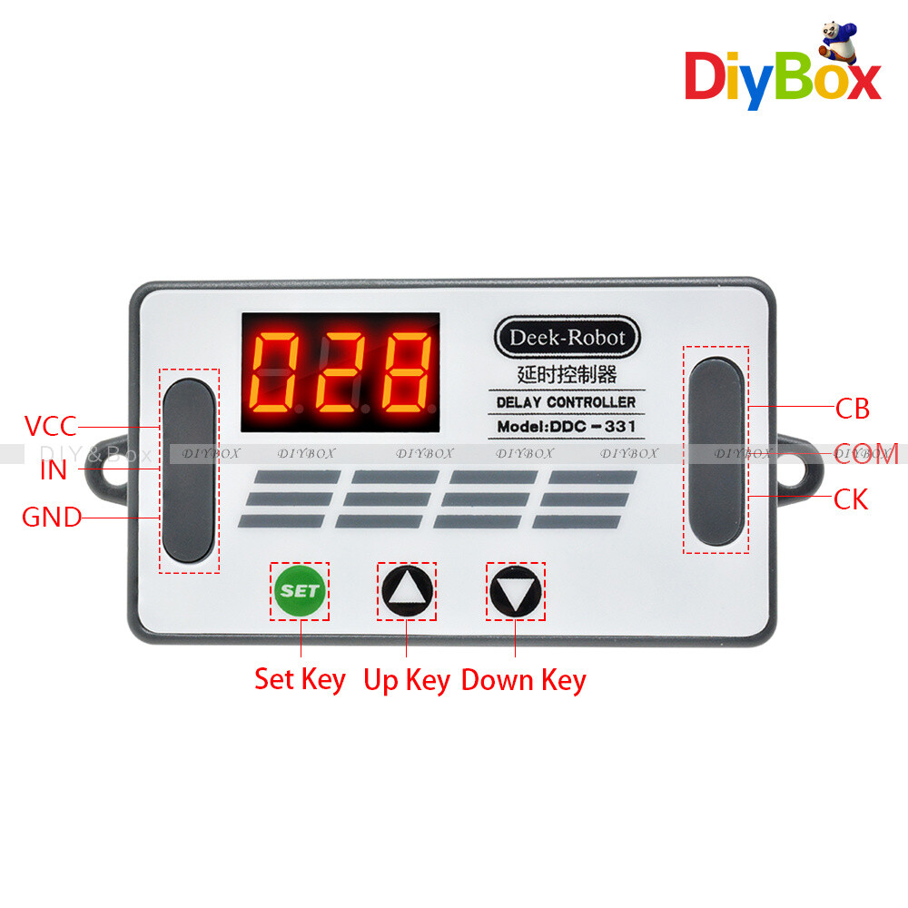 DDC-331 DC 12V Digital Relay Delay Controller Display MOS Switch PLC Signal