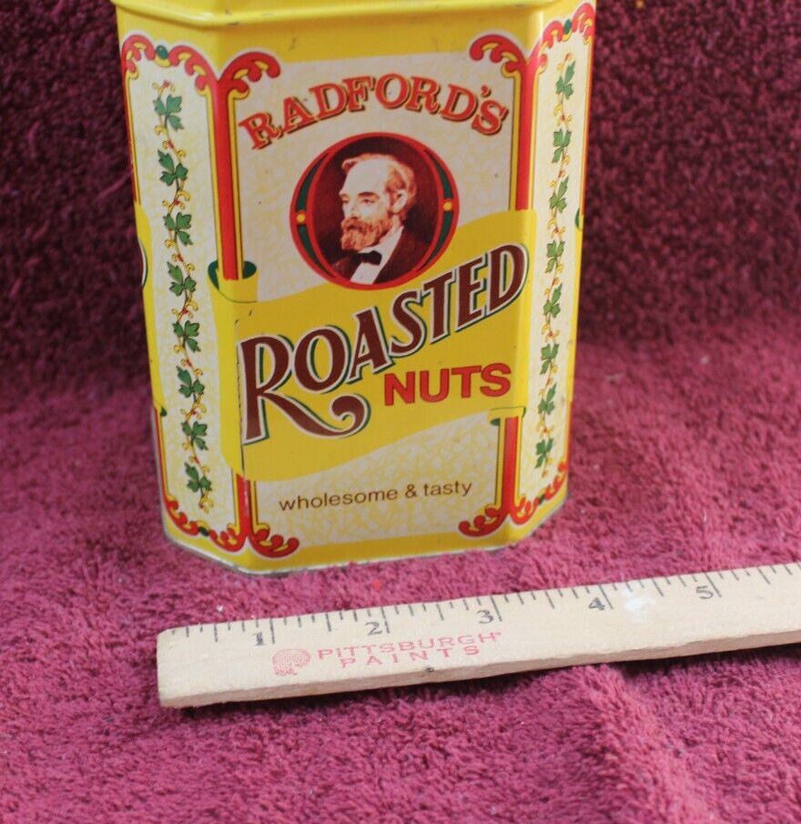 Radford's Roasted Nuts Hinged Lid Tin - Empty