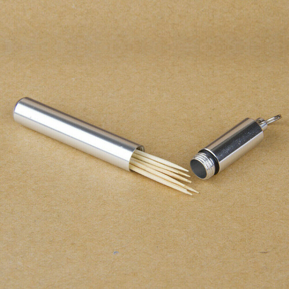General Keychain Waterproof Pill Box Bottle Holder Container Ear Spoon Tool