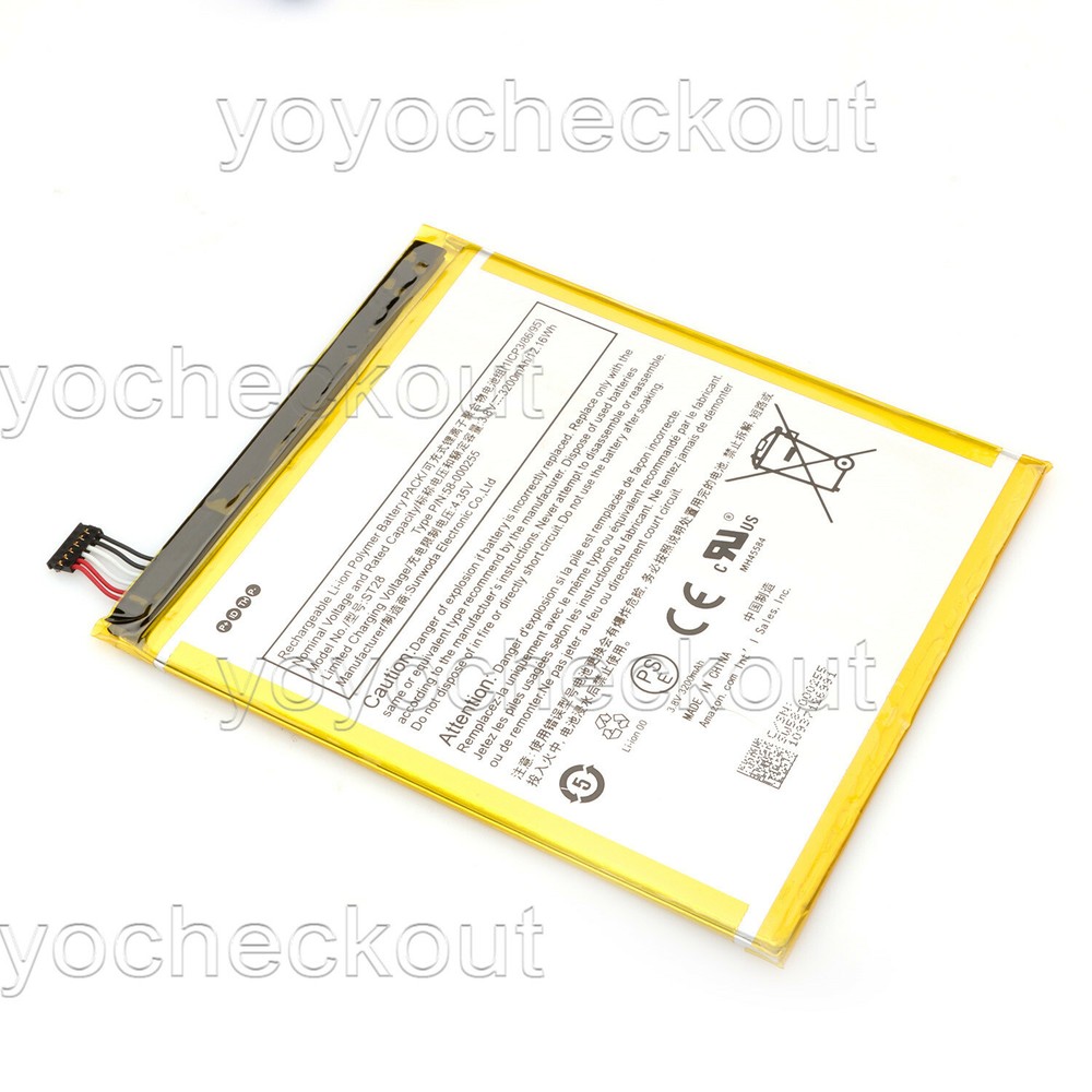 For Amazon Tablet 58-000255 Battery MC-308695 ST28 Replacement Tool USA