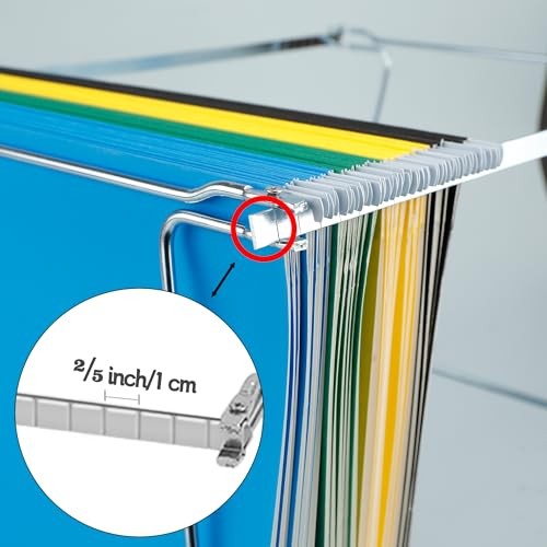 2 Packs Hanging File Folder Frame,Heavy Duty Steel Hanging File 2Pack