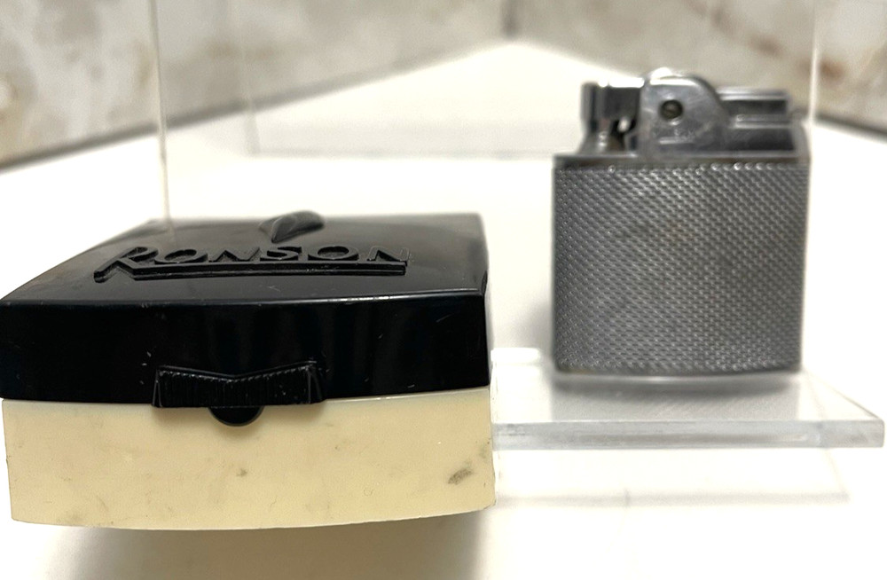 RONSON SPORT CIGARETTE LIGHTER WITH CASE US MADE
