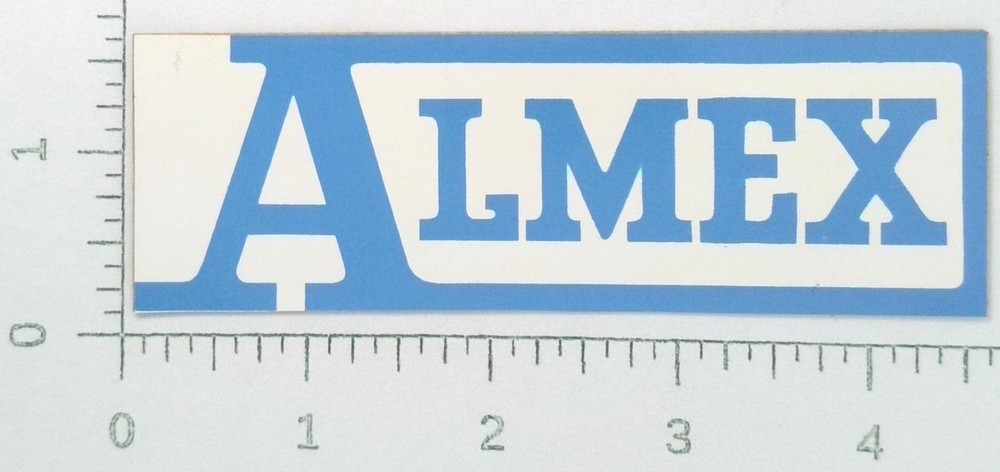 Vintage Almex Mining Equipment Sticker Decal