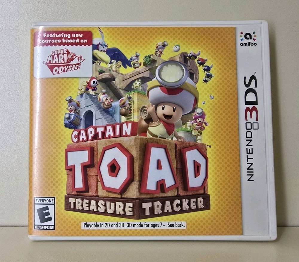 Captain Toad Case Only NO GAME Nintendo 3DS Replacement Box Art Treasure Tracker