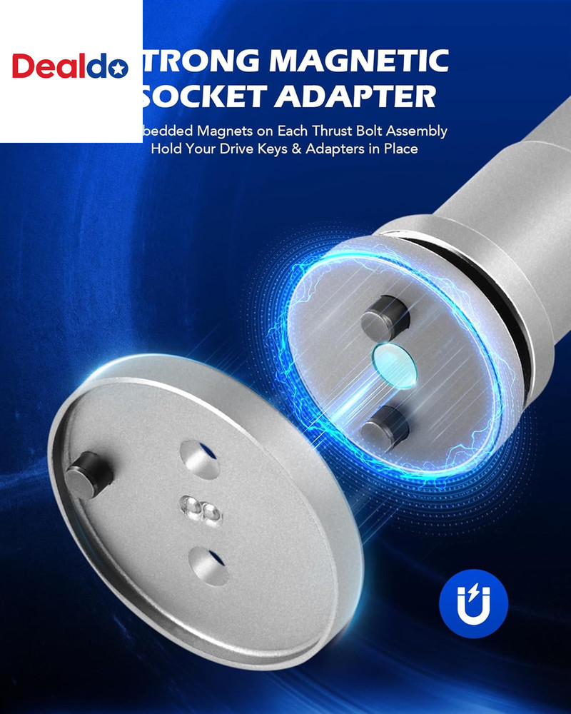 24Pc Brake Caliper Compression Tool Set, Heavy Duty Brake Piston Compressor Tool