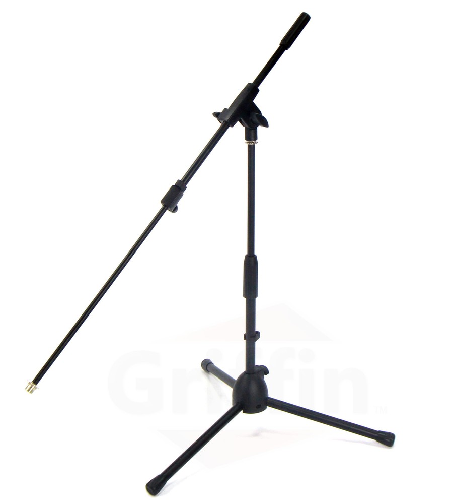 (2-PACK) Short Height Microphone Stand | GRIFFIN Small Studio Recording Holder