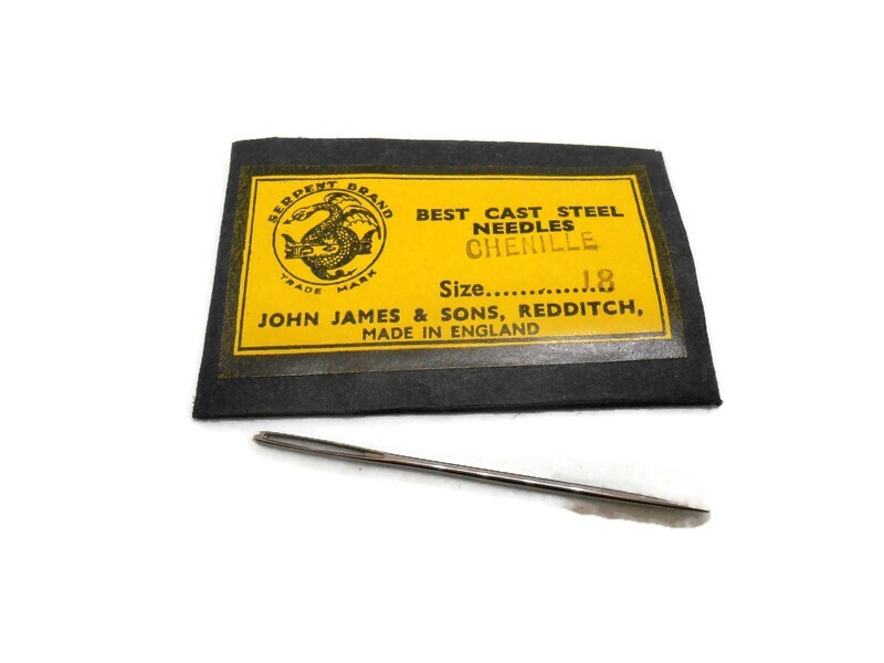 John James & Sons CHENILLE Sharp Point Needles Hand Needles Size 18 (6 pc pack)
