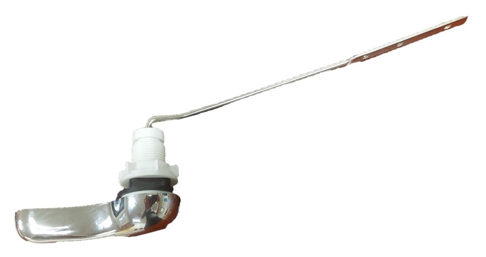 3-inch Front Mounted Flush Handle, Chrome (7.5-inch steel rod)