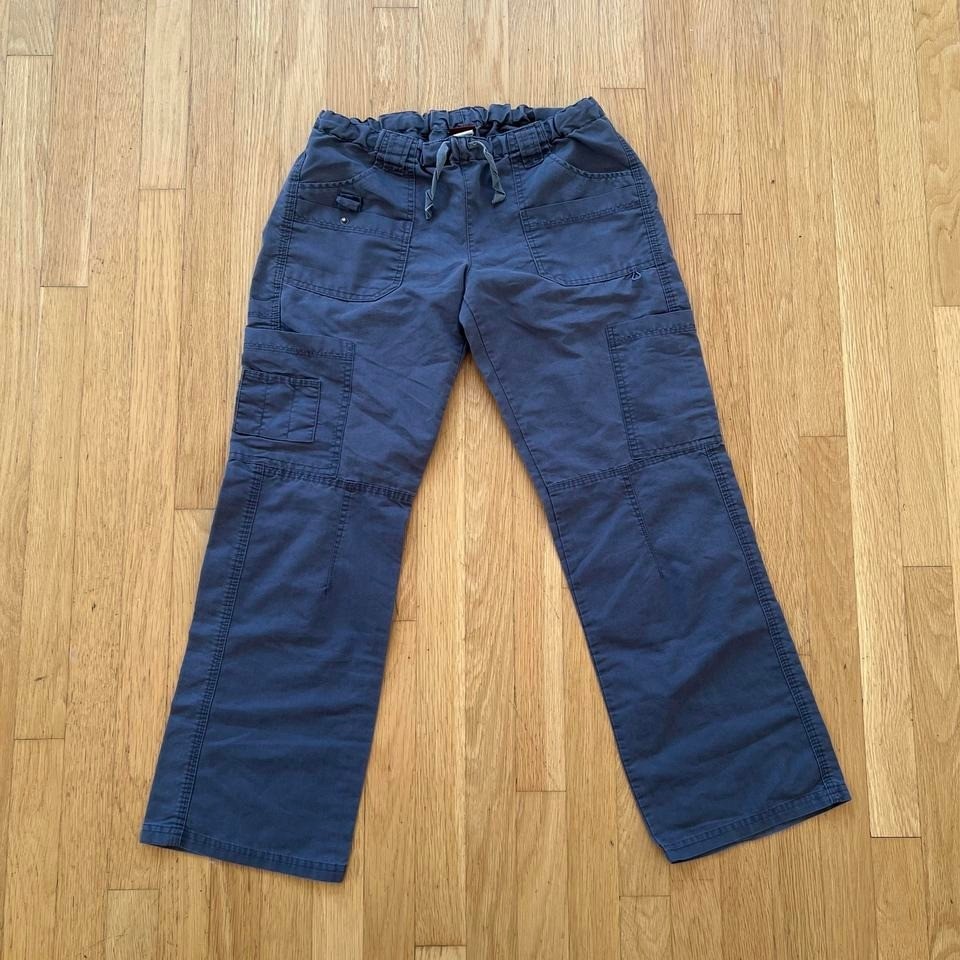 Grey Cargo Pants with Adjustable Waist