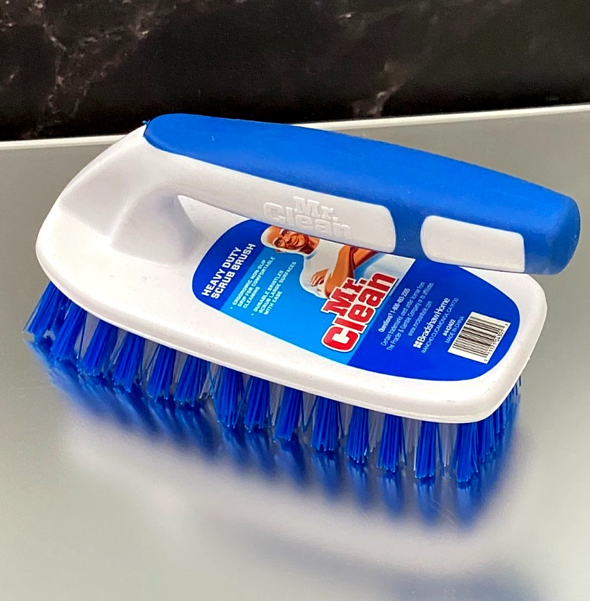 Mr. Clean Multi-Purpose Handheld Scrub Brush – Heavy Duty Bristles & Handle