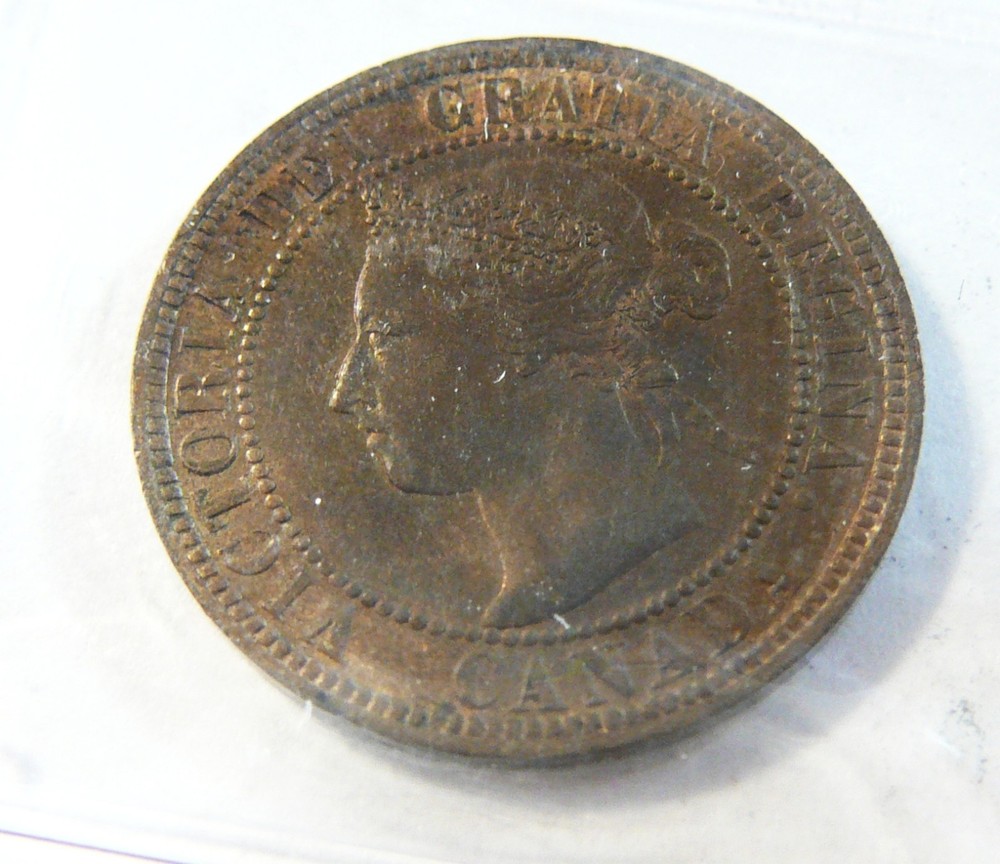 1901 1c ICCS MS 60 Canada Cent Lustrous Brown
