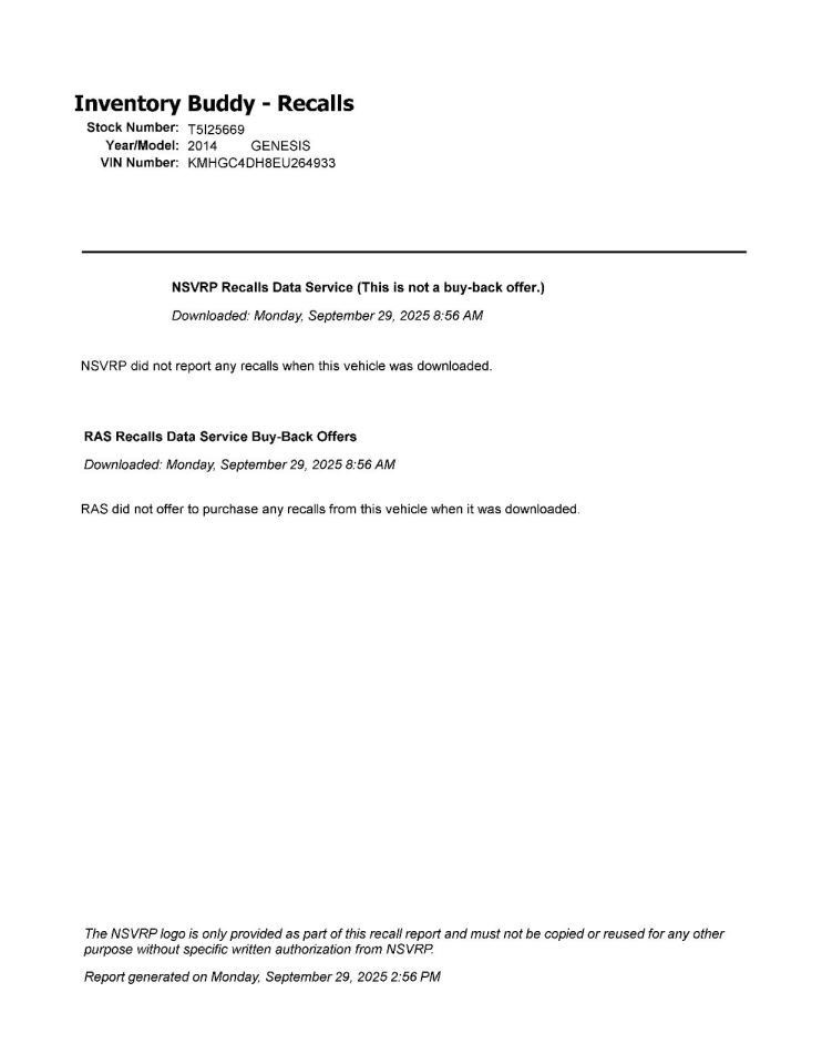 GENESIS 2014 Transmission Shift 963612