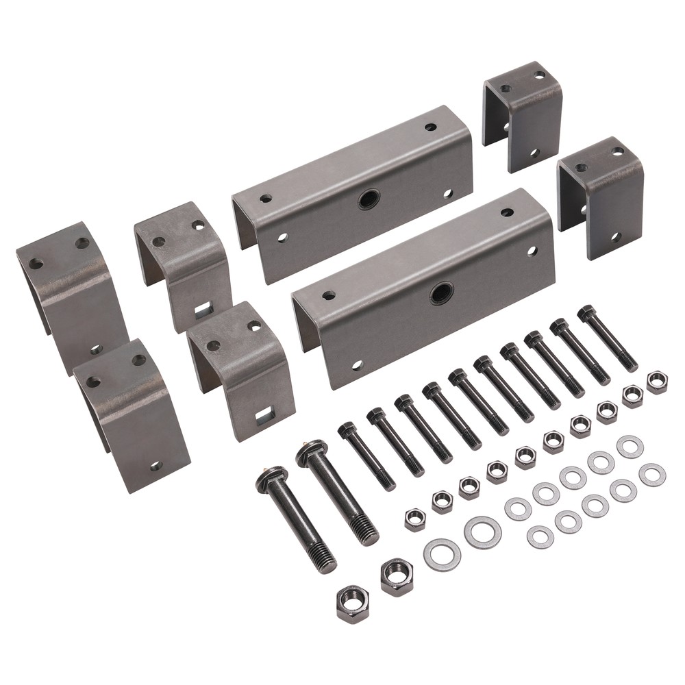 2" Trailer Slipper Spring Tandem Axle Attaching Hanger Kit w/ Equalizer Bolts