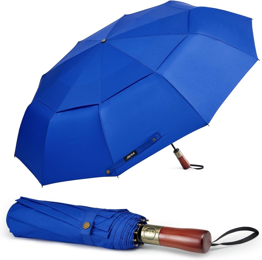 54 Inch Large Compact Windproof Golf Umbrella Rain Oversized Auto Open Close