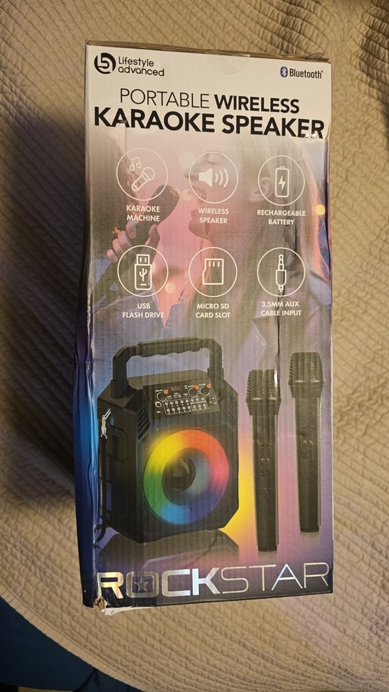 New Karaoke Machine with 2 Wireless Mics