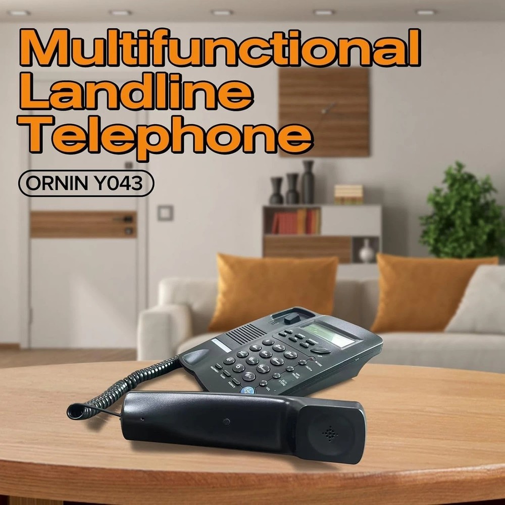 Stylish Desk Phone with Caller ID & Speaker Function