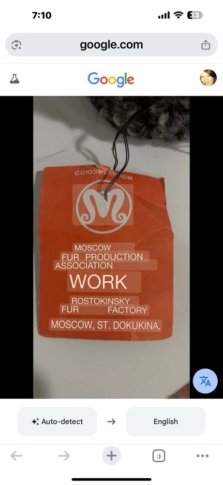 Russian Original Fur Hat “New”